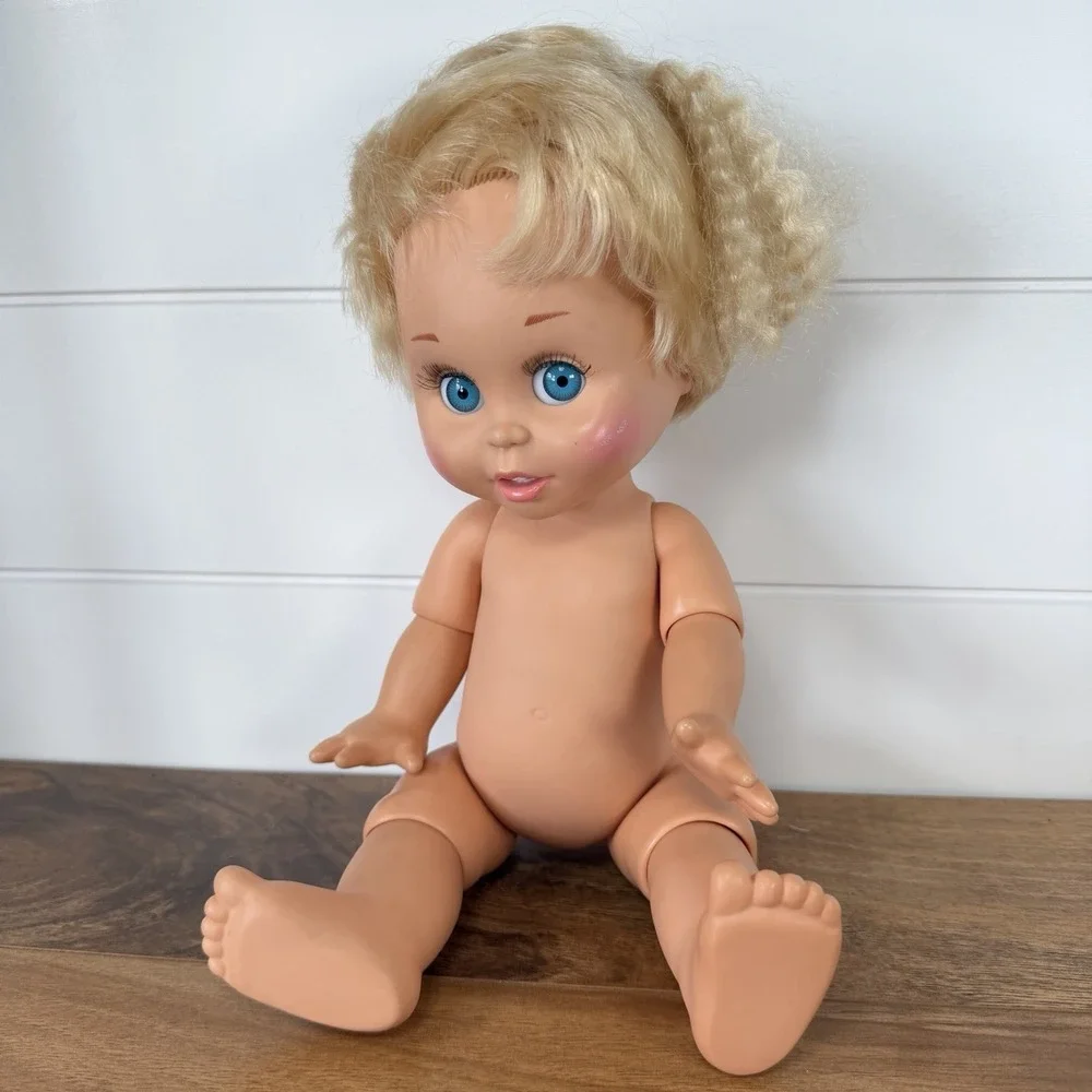 Galoob‎ Baby Face Doll #7 So Innocent Cynthia LGTI 1990 VTG Posable *Wear*
